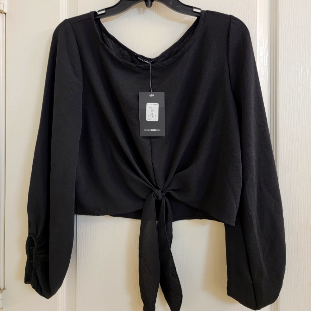 Fashion Nova Black Blouse